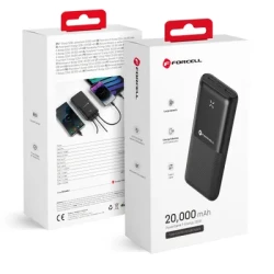 FORCELL F-ENERGY S20k1 powerbank 2,4A 20 000 mAh black